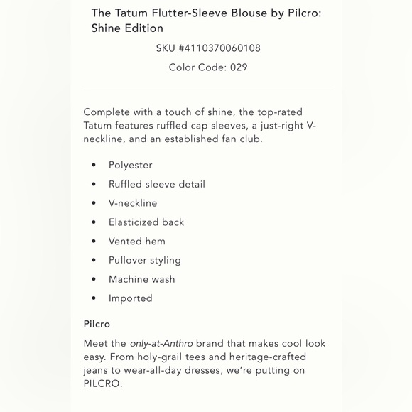 PILCRO by anthropology The Tatum Flutter-Sleeve Blouse Animal Print Ruffles - Picture 4 of 9